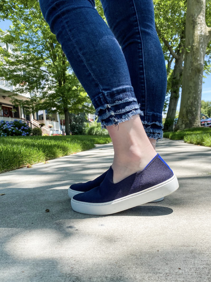 My go to Navy Slip on Sneakers! - Em by the Sea