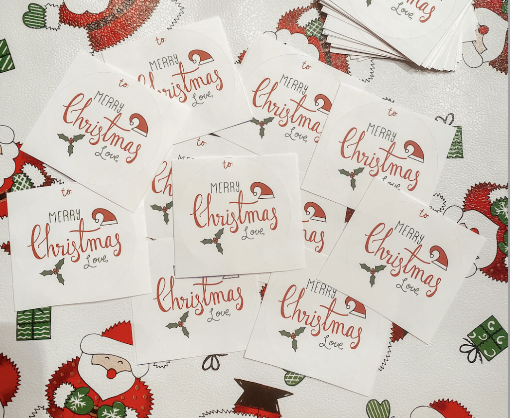 Free Download | Personalized Christmas Gift Tags for the Kids to Color –  Samantha B Design
