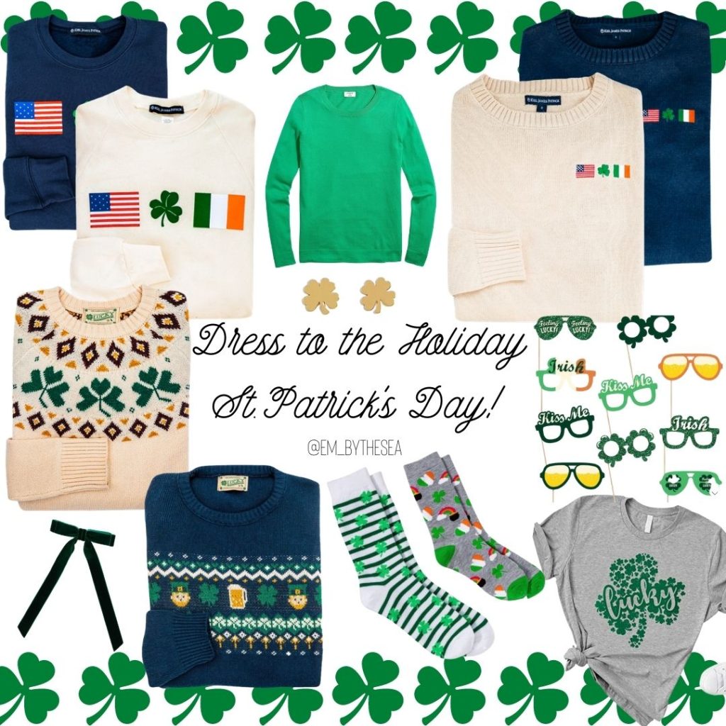 green clothes for St. Patrick's day! 