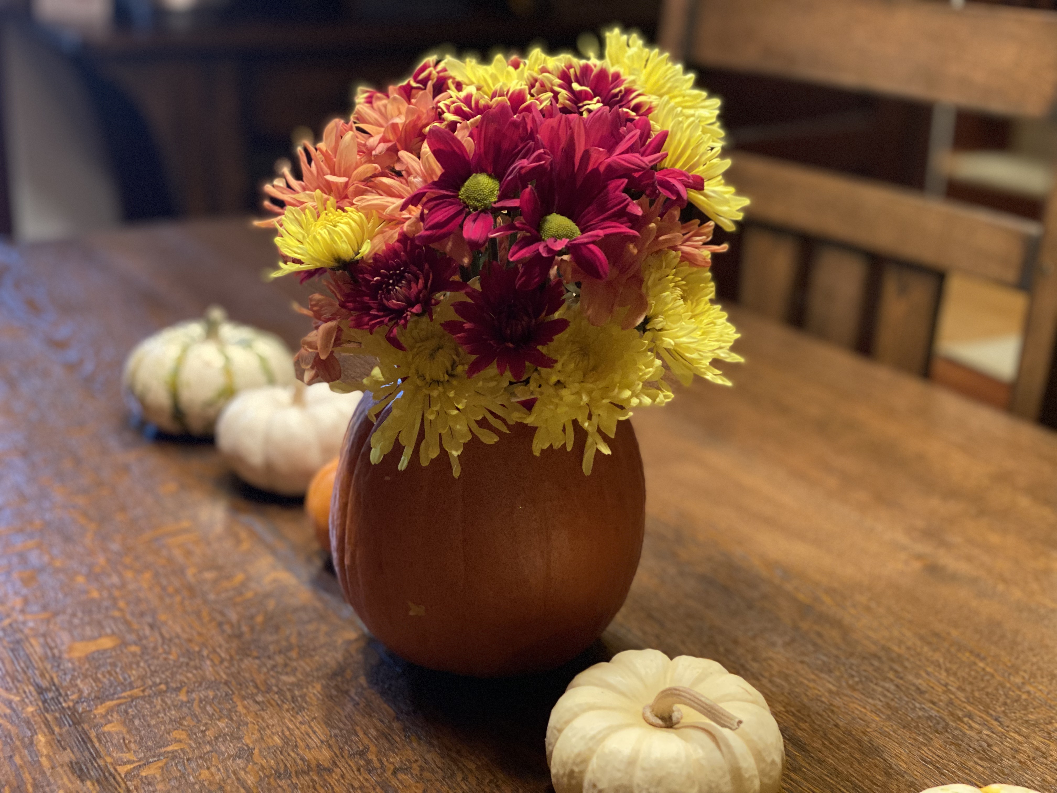 How I make my Thanksgiving center pieces: